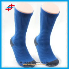 meias esportivas grossas azuis com logotipo personalizado de meias masculinas de compressão